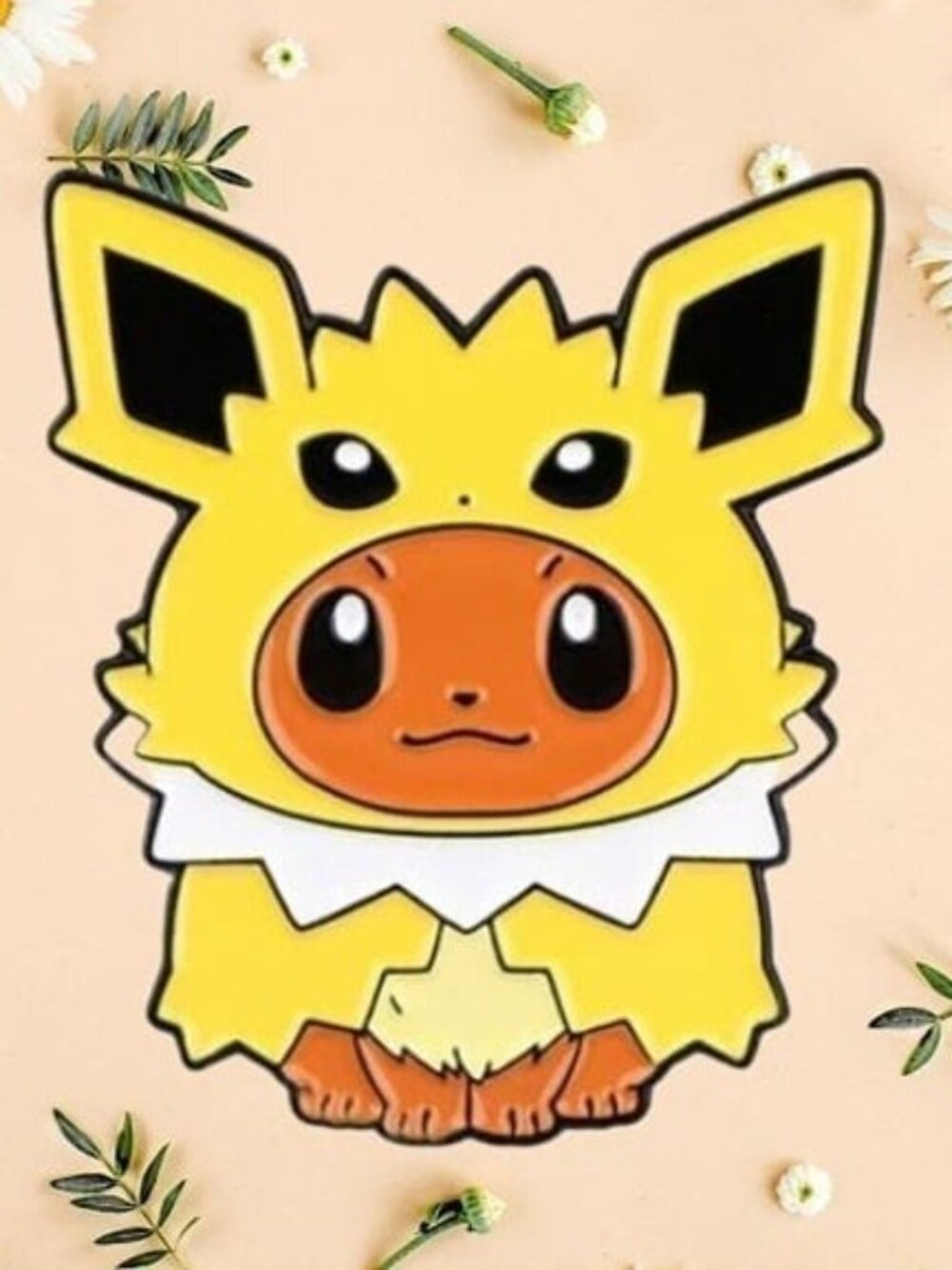 Pokemon Eevee Evolution Dress Up Poncho Jolteon! Enamel Pin